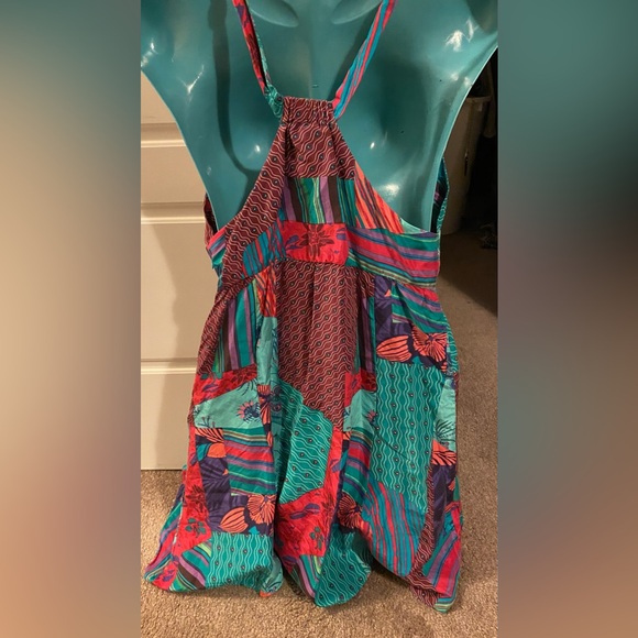 GUESS Silk Patchwork Dress size 7 - Picture 4 of 8